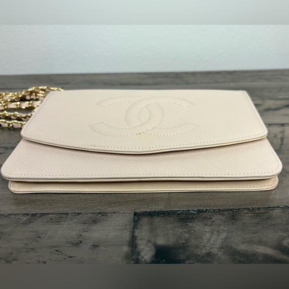 CHANEL Timeless Wallet on Chain in Pale Pink Caviar. Perfect condition. - Picture 1 of 9